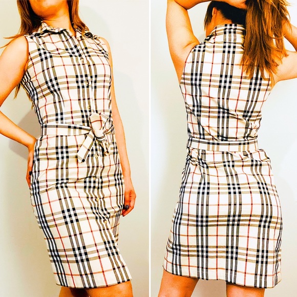Burberry Dresses & Skirts - Burberry London Classic Print Button Down Dress 6